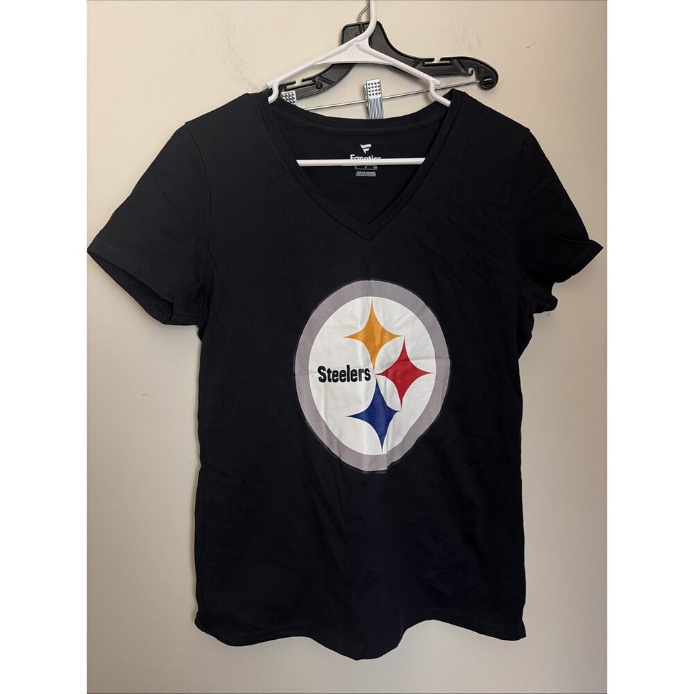 Fanatics Child Small Black Steelers T Shirt Short Sleeves